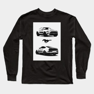 Ford Mustang (pop art) Long Sleeve T-Shirt